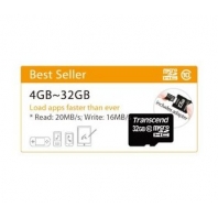 Transcend micro SDHC 4GB class 6 flashgeheugenkaart
