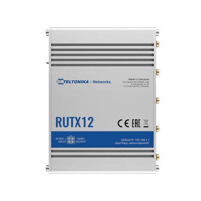Teltonika RUTX12 Dual LTE CAT 6 4G LTE M2M Router 600 Mbps Dual-sim BT (open box)